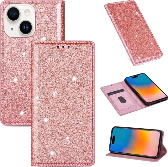 Trolsk Lommebokdeksel Glitrende (iPhone 15)