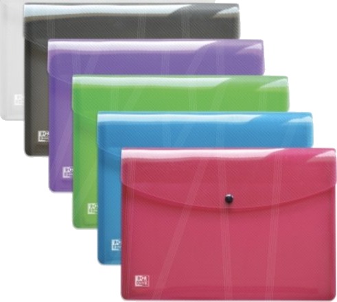 Elba Dokumentveske Hawai Din A4 Pp Assorterte Farger Laget Av Sterk Plast Med Moderne Overflatestruktur   20 Stk 400031405