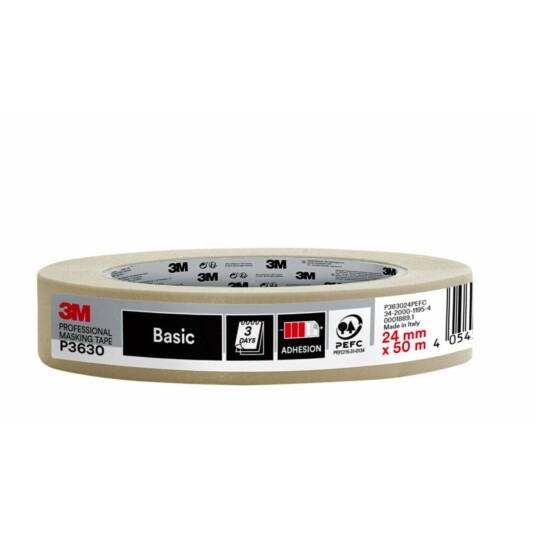 3M PRO Maskeringstape 24mm x 50m Beige 3M PRO Maskeringstape 24mm x 50m Beige