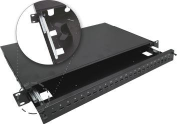 Alantec Teleskopisk Fiberoptisk Distribusjonsboks 24Xsc Simplex / 24Xlc Duplex 19" 1U Med Monteringstilbehør (Glands Bånd) Alantec - Alantec