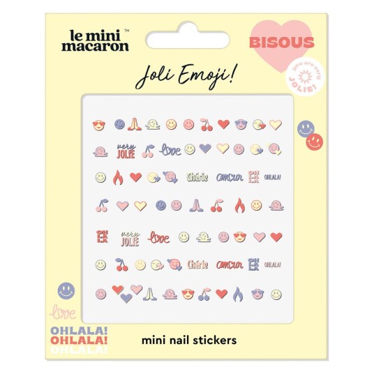 Le Mini Macaron Mini Nail Stickers Jolie Emoji