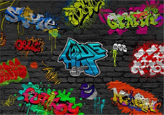 Fototapet Graffiti Wall 150x105 - Artgeist sp. z o. o.