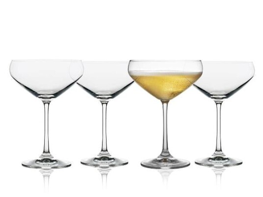 Lyngby Glas Juvel champagneglass coupe 34 cl 4-pakning Krystall