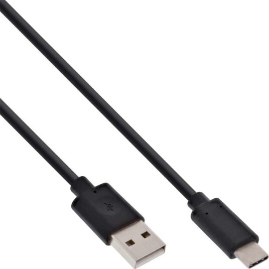 Inline 35732 2 M Usb C Usb A Usb 2.0 Hankjønn/Hankjønn Svart