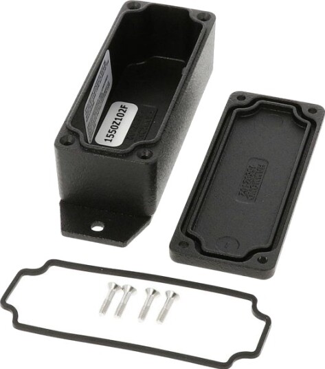 Hammond Electronics 1550Z102FBK 90 × 36 × 30 mm Trykkstøpt Aluminium Sort Kabinett
