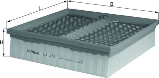 Luftfilter MAHLE ORIGINAL LX 312 Luftfilter MAHLE ORIGINAL LX 312