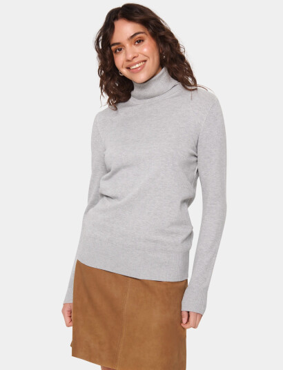 Saint Tropez J2046, Milasz Rollneck Pullover - Grey - L