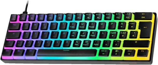 Deltaco DK475 60% Mekanisk Gamingtastatur med RGB Belysning og Hot-Swap Svart