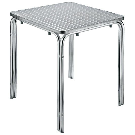 PULSIVA Utebord værbestandig Limona kvadratisk; 80x80x70 cm LxBxH; Bordplate Sølvfarge Ramme Sølvfarge; Kvadratisk PULSIVA Utebord værbestandig Limona kvadratisk; 80x80x70 cm LxBxH; Bordplate Sølvfarge Ramme Sølvfarge; Kvadratisk
