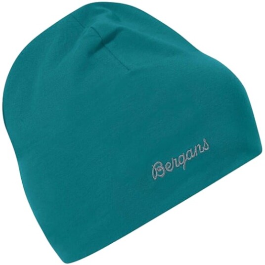 Bergans Of Norway Bergans Cotton Beanie Junior Malachite Green OS Bergans Of Norway Bergans Cotton Beanie Junior Malachite Green OS