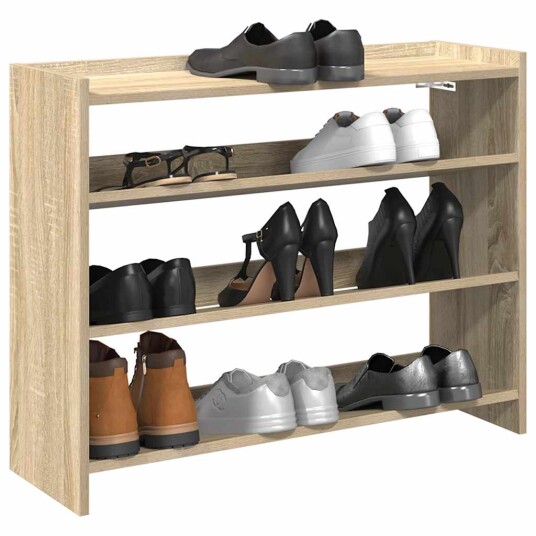 Skohylle sonoma eik 80x25x61,5 cm konstruert tre 8721158649478 Skohylle sonoma eik 80x25x61,5 cm konstruert tre 8721158649478