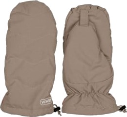 Voksi vognvotter – varme dunvotter til barnevogn, walnut, lightgrey