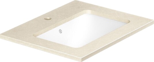 Gustavsberg Ducentic Benkeplate Beige Royal / 60cm 1 Hull for Kran Gustavsberg Ducentic Benkeplate Beige Royal / 60cm 1 Hull for Kran