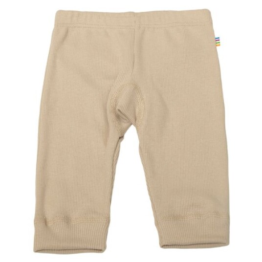 Joha Cotton Rib legging til barn - beige