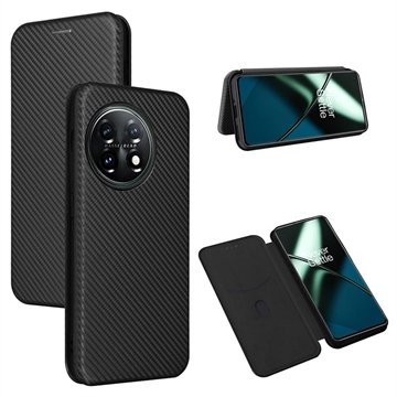 OnePlus 11 Flip-deksel Carbon Fiber Svart