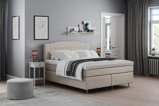 Sengegavl Abelie 180 cm Buet Beige