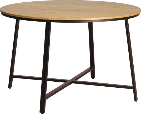 Spisebord HOME4YOU Sancia D120x76 cm Eik/Brun Eik/brun