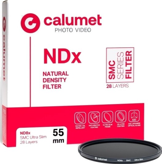 Filter Calumet Calumet Nd8x Smc 55 Mm Ultra Slim, 28 Lag Filter Calumet Calumet Nd8x Smc 55 Mm Ultra Slim, 28 Lag
