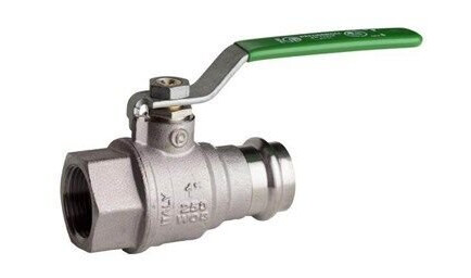Pettinaroli Heavyduty fullway ball valve with press fittings ends press Pettinaroli Heavyduty fullway ball valve with press fittings ends press