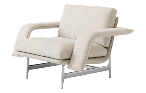 &Tradition &Tradition Meantime AV29 Lenestolsofa Polert Aluminium/ Ecriture 0210 &Tradition &Tradition Meantime AV29 Lenestolsofa Polert Aluminium/ Ecriture 0210