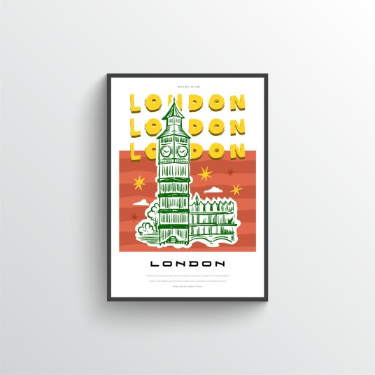 London Byskrap Posterp