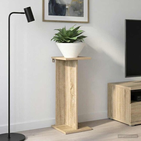 vidaXL Planteholder Sonoma eik 25 x 25,5 x 60,5 cm Konstruert tre