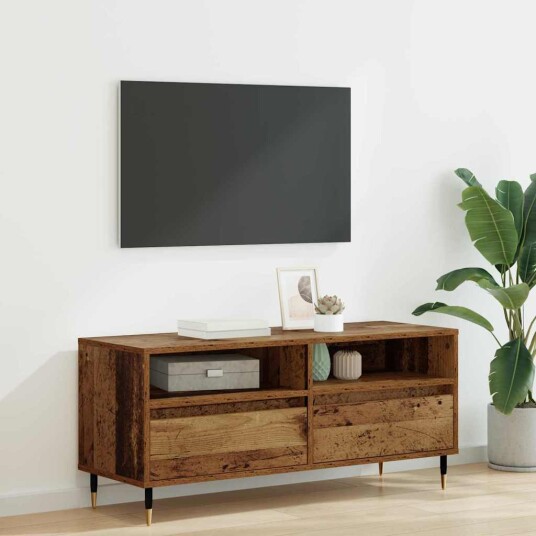TV skap Gamle tre 100 x 34,5 x 44,5 cm Ingeniørtre og jern TV skap Gamle tre 100 x 34,5 x 44,5 cm Ingeniørtre og jern