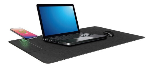 Dacota Platinum Desk Pad musematte med qi lader Dacota Platinum Desk Pad musematte med qi lader