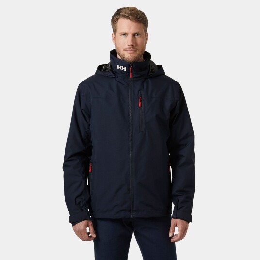 Helly Hansen Crew Mellomlags Seilerjakke Med Hette 2.0 Herre Marineblå XL