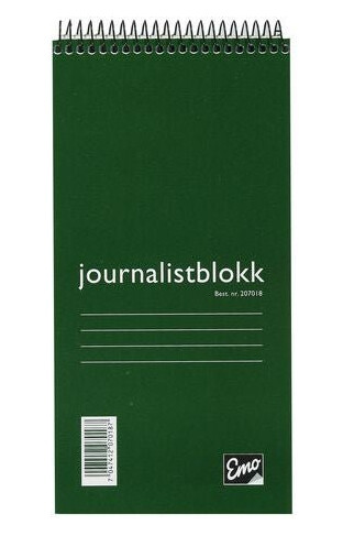 Journalistblokk Emo 105x210mm 100bl lin