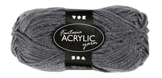 Creativ Company Acrylic yarn Grey 50gr 80m Creativ Company Acrylic yarn Grey 50gr 80m