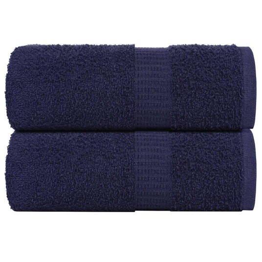 Gjestehåndklær FROGN 2 stk marineblå 30x50 cm 360 gsm Gjestehåndklær FROGN 2 stk marineblå 30x50 cm 360 gsm