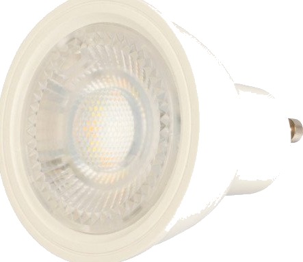 Dimbar, flimmerfri LED GU10 lyskilde 5W 2700K Ra90 230V, hvit
