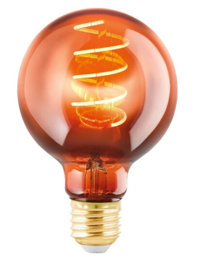 Eglo Led-Filamentlyspære Form: G80 E27 4 W Varmt Hvitt Lys 2000 K Kobber Eglo Led-Filamentlyspære Form: G80 E27 4 W Varmt Hvitt Lys 2000 K Kobber