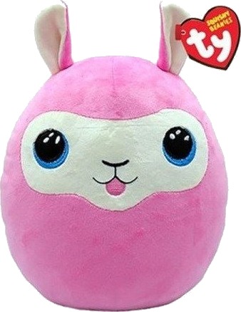 Ty Beanie Squishy Beanies Lama Rosa 22 cm Fra 3 år