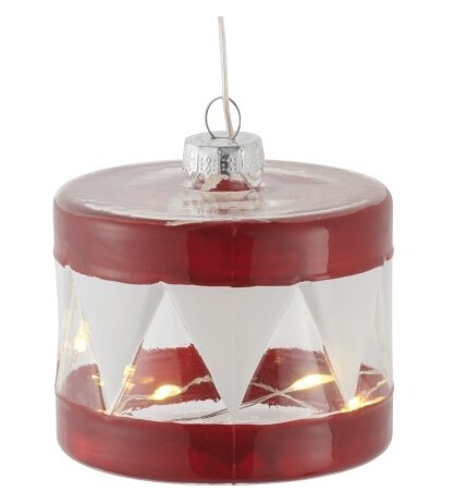 Sirius Home Elly Juletrepynt Rød Gjennomsiktig Aaa 1 Stykker 70 Mm Mm