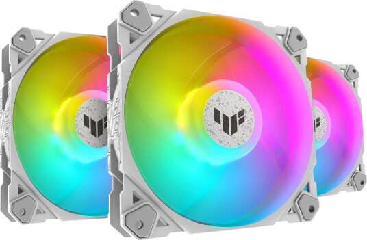 ASUS TUF Gaming TF120 ARGB 120mm Vifte med RGB-belysning - Hvit 3-pakning ASUS TUF Gaming TF120 ARGB 120mm Vifte med RGB-belysning - Hvit 3-pakning