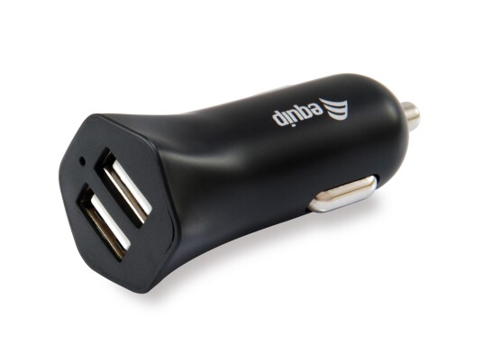 EQUIP 2-Port USB Car Charger, 12W 5V
