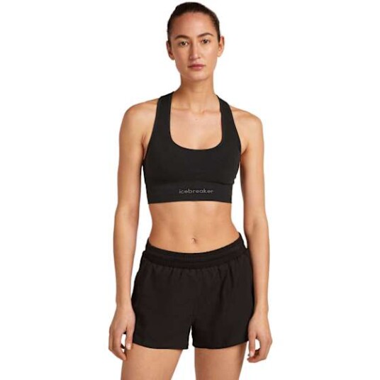 Icebreaker Blend 260 Zoneknit Seamless Bra Dame Black L