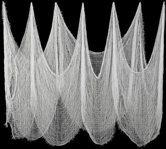 Halloween Hvitt Dekorasjonsstoff 215 x 500 cm