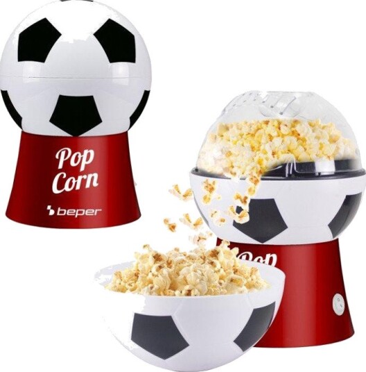 Beper P101CUD053 Popcornmaskin - 1200W - Rød/Hvit/Sort