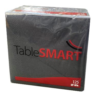 Tablesmart Serviet 33X33 Cm 3-Lag Sort 8 Pakker X 125 Stk.