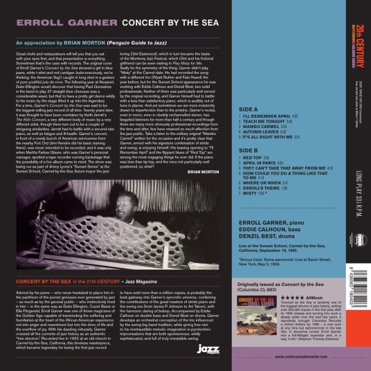 Erroll Garner  Concert By The Sea  LP/Vinyl