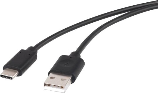Renkforce Usb 2.0-Kabel [1X Usb-A 1X Usb-C™] 1 M Svart Gullbelagte Kontakter 1429649