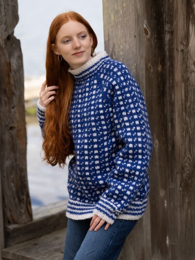 Viking Garn 2135 4B Star Islender Unisex Kongeblå Viking Garn 2135 4B Star Islender Unisex Kongeblå
