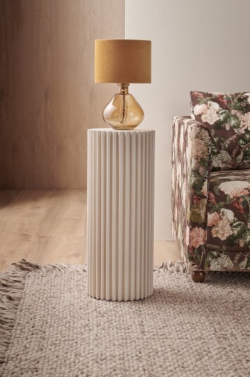 Ellos Home   Pidestall Raffe høyde 60 cm   Beige