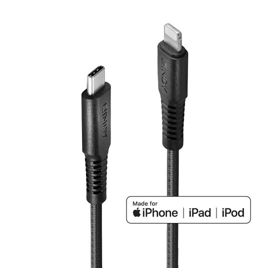 LINDY Adaptekabel USB-C -> Lightning 2 m USB-C til Apple Lightning LINDY Adaptekabel USB-C -> Lightning 2 m USB-C til Apple Lightning