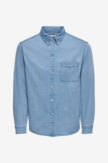 ONLY & SONS   Denimskjorte onsOrson Regular Yfm   Blå