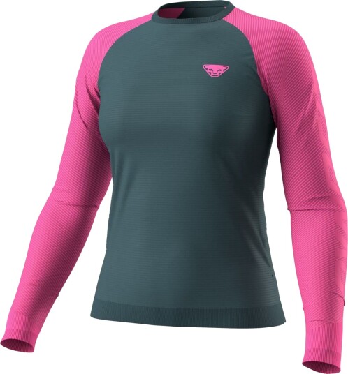 Dynafit Ultra S tech L/s Tee W Pink Glo/0720 M/L