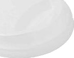 Plastlåg Ø80 Mm Høj Naturhvid Bionedbrydelig Cpla,16 Pk X 50 Stk/Krt